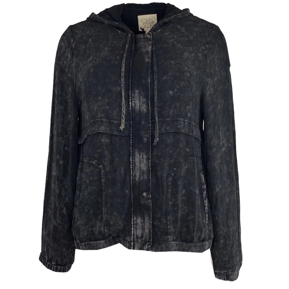 Chaser acid wash hooded sweatshirt